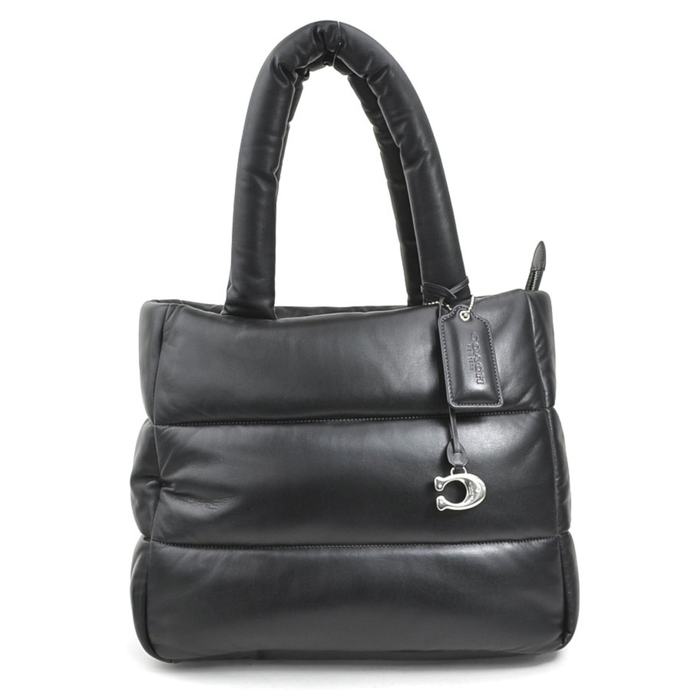 Coach shoulder bag, leather, black, for men and women, 56675k